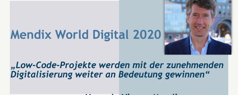 Hans de Visser (Mendix) über die Mendix World 2020